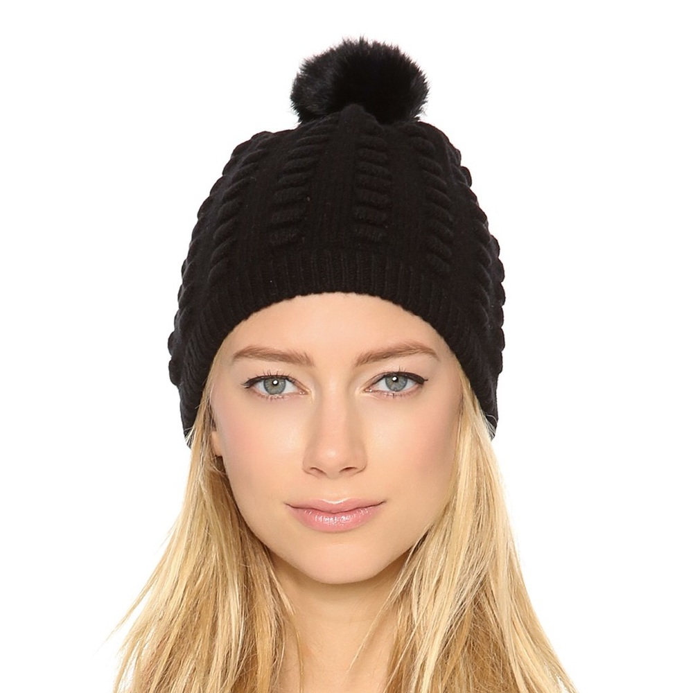 DVF Dena Popcorn Fur Hat